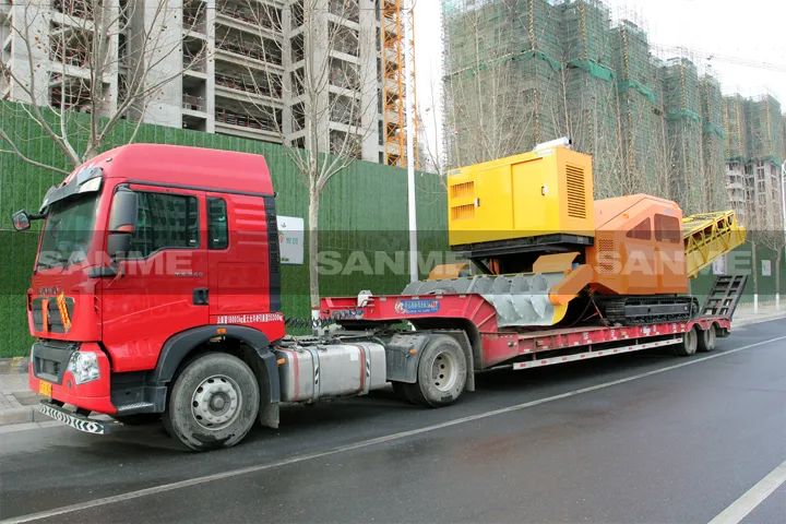 顛覆傳統(tǒng)裝車方式，山美履帶式取料機(jī)助您實現(xiàn)降本增效、節(jié)能減排！