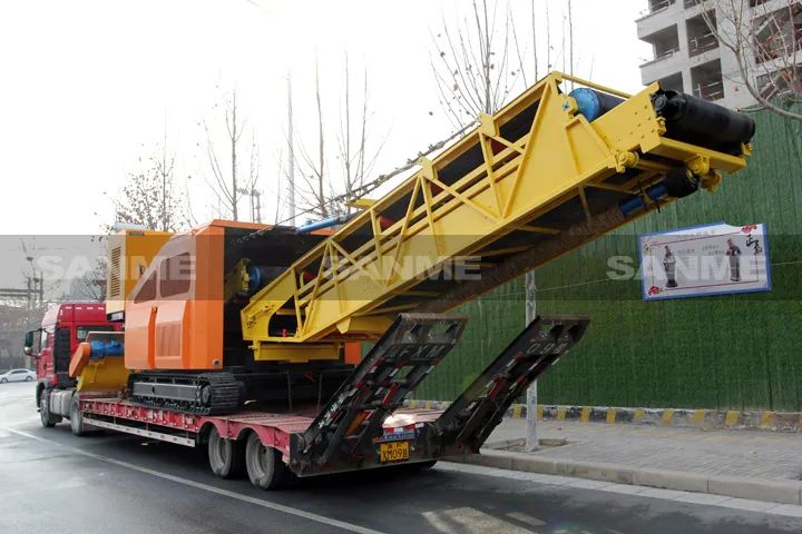 顛覆傳統(tǒng)裝車方式，山美履帶式取料機(jī)助您實現(xiàn)降本增效、節(jié)能減排！