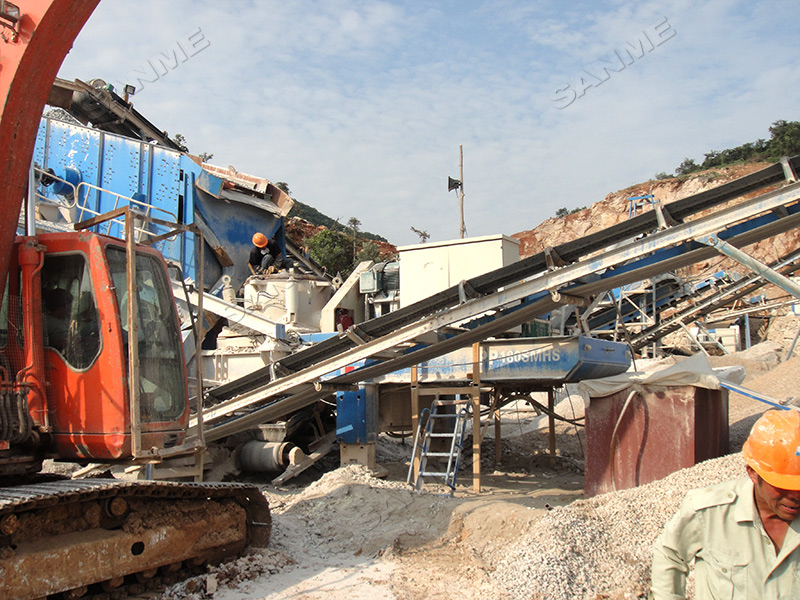 碎石生產(chǎn)線應(yīng)該選擇固定式還是移動(dòng)式？